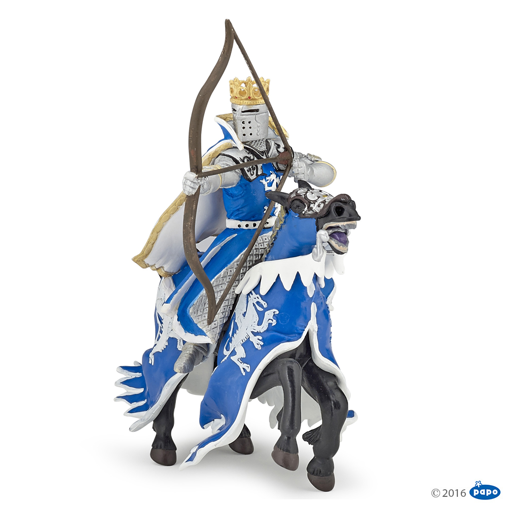 Cheval du roi au dragon bleu – Papo 39389 – Image 3