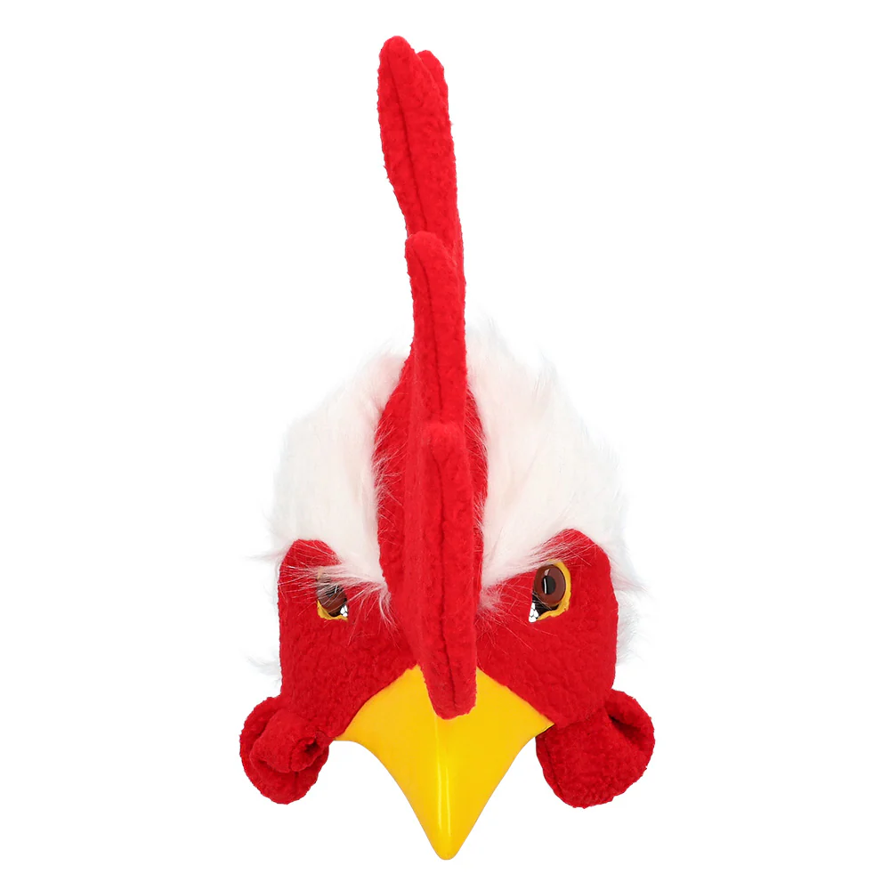 Masque Demi-Visage peluche Coq / Masque Poule / Masque peluche Poulet / La Maison Du Déguisement – Image 2