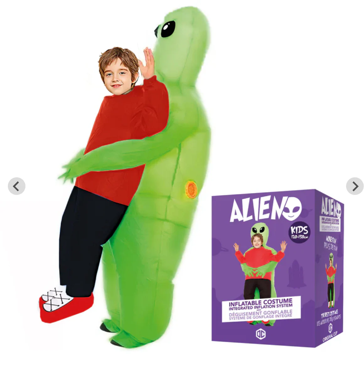 Déguisement Alien Gonflable Enfant / Costume Extra-Terrestre Gonflable Enfant / La Maison Du Déguisement – Image 4