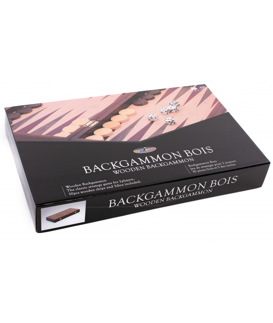 Backgammon Bois pliable 38 cm