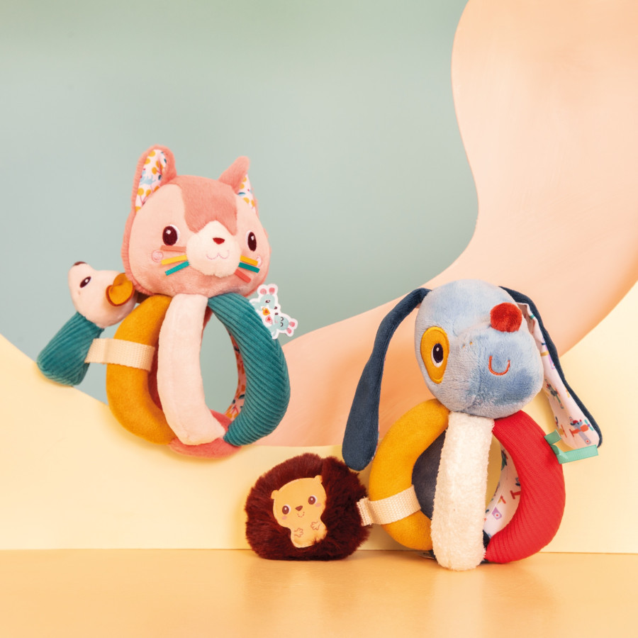 Hochet à poignées Jeanne le chat – LILLIPUTIENS – Image 2
