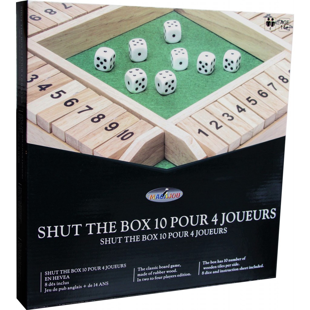 Shut The Box 10 pour 4 joueurs